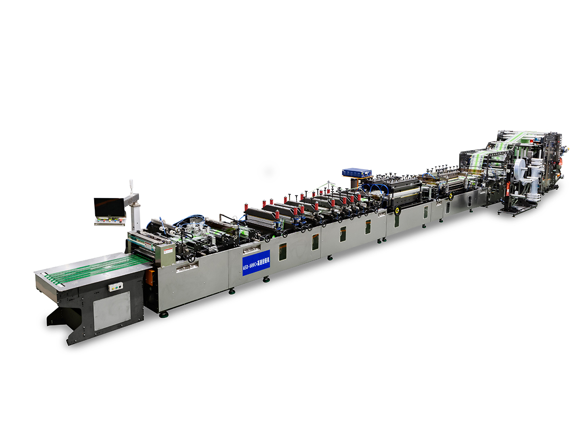 600C+ Yüksek hızlı, çok kilitli kilitli poşet yapma makinesi